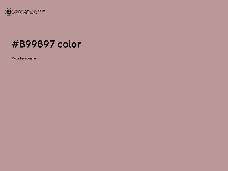 #B99897 color image