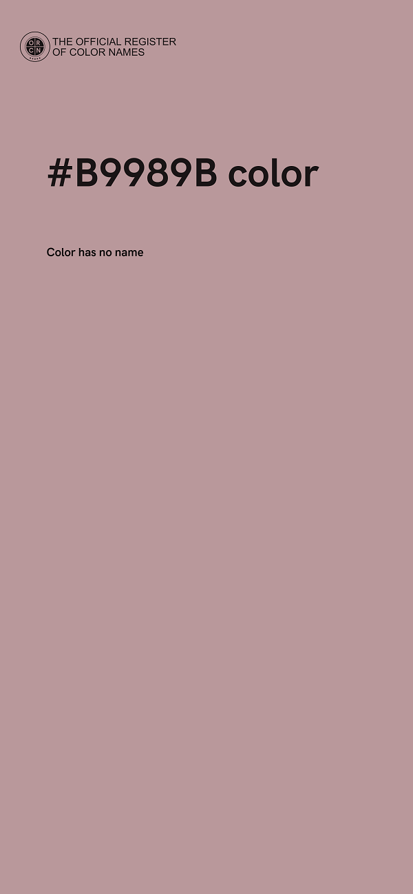 #B9989B color image