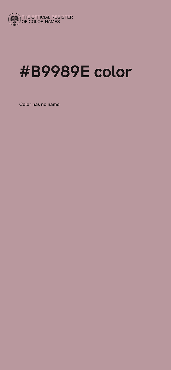 #B9989E color image