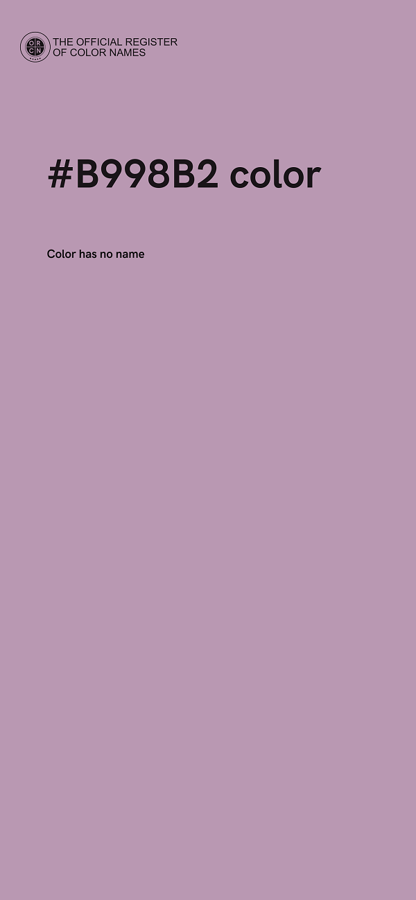 #B998B2 color image