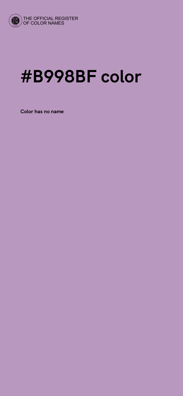 #B998BF color image