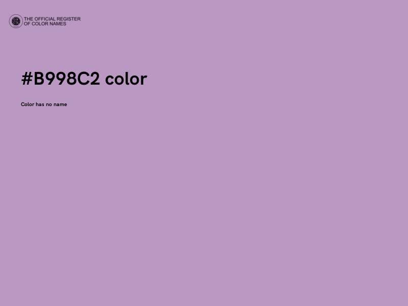 #B998C2 color image
