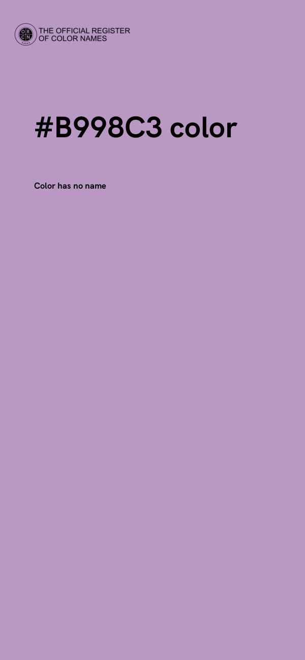 #B998C3 color image