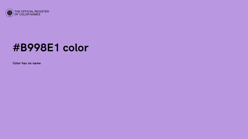 #B998E1 color image