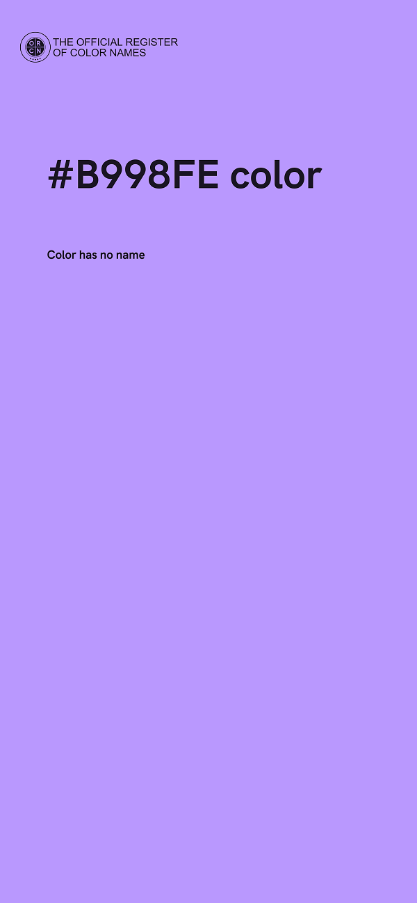 #B998FE color image
