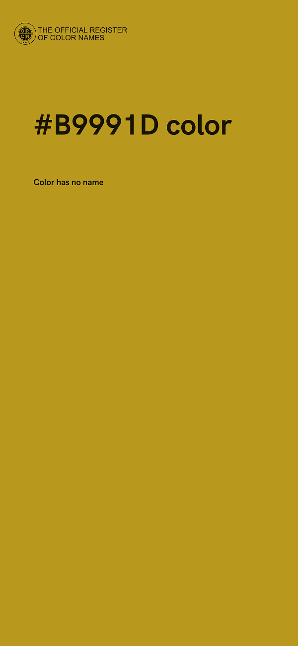 #B9991D color image