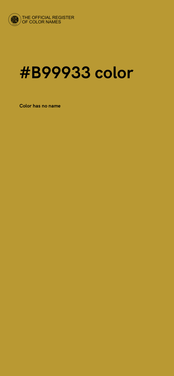 #B99933 color image
