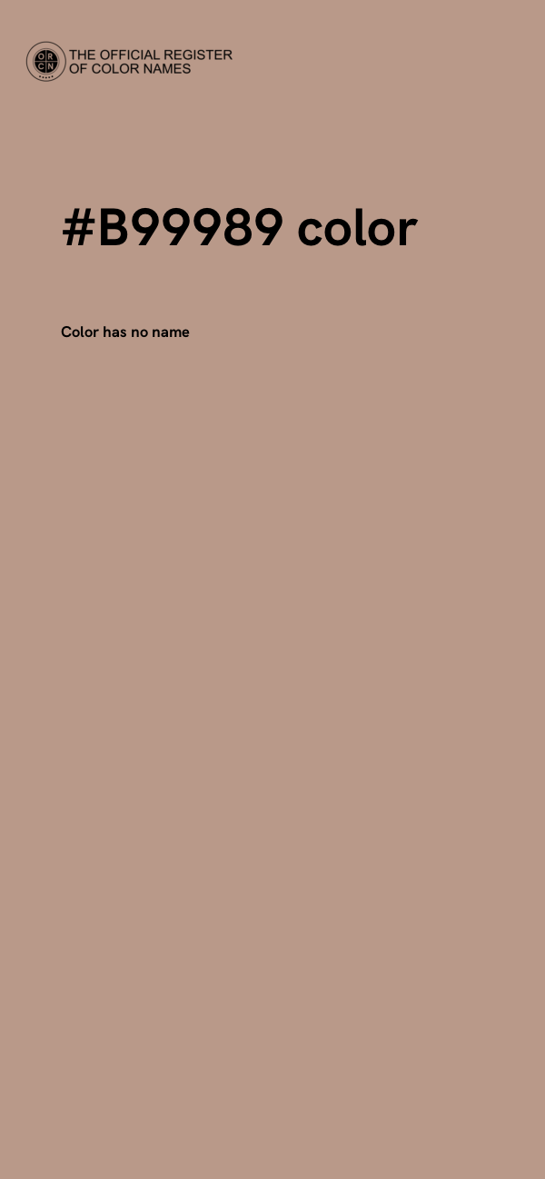 #B99989 color image