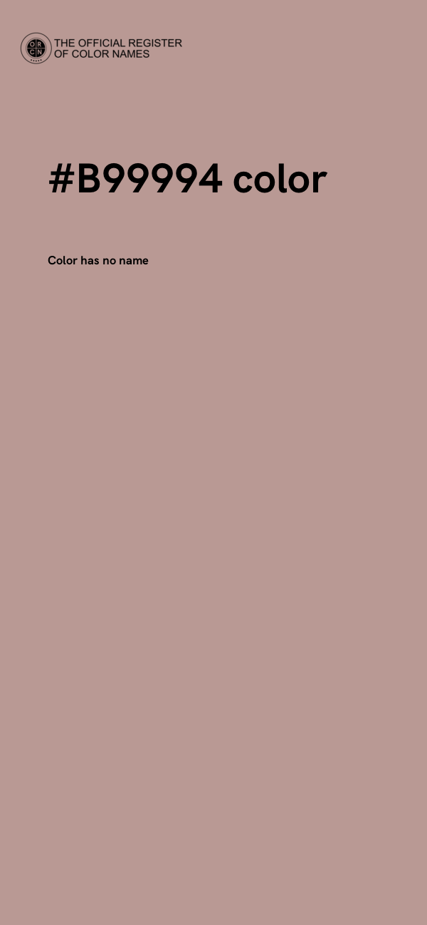 #B99994 color image