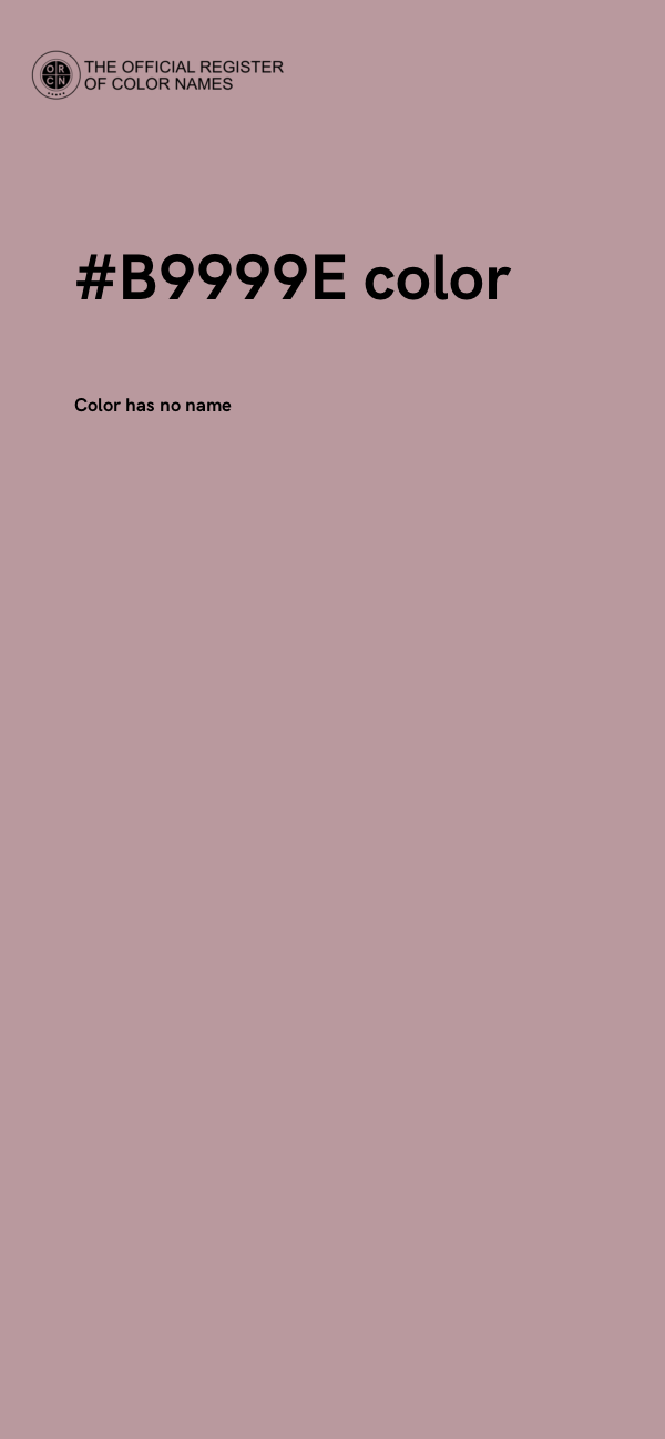 #B9999E color image