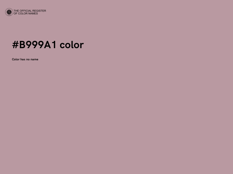 #B999A1 color image