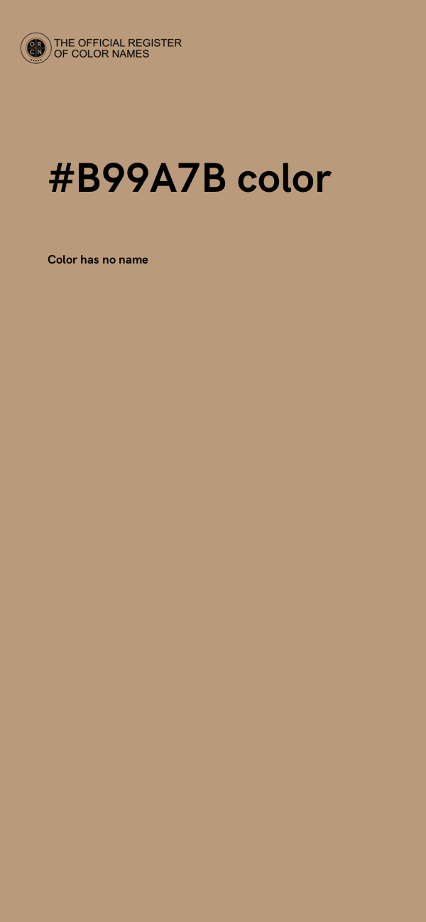 #B99A7B color image