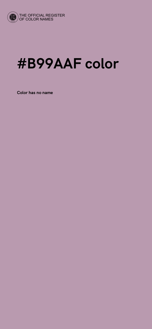 #B99AAF color image