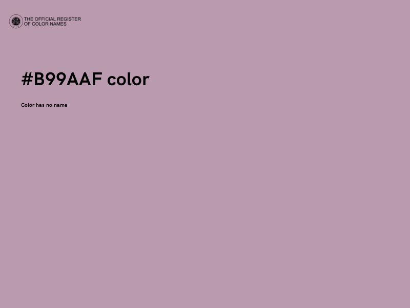 #B99AAF color image