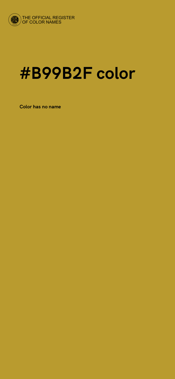 #B99B2F color image