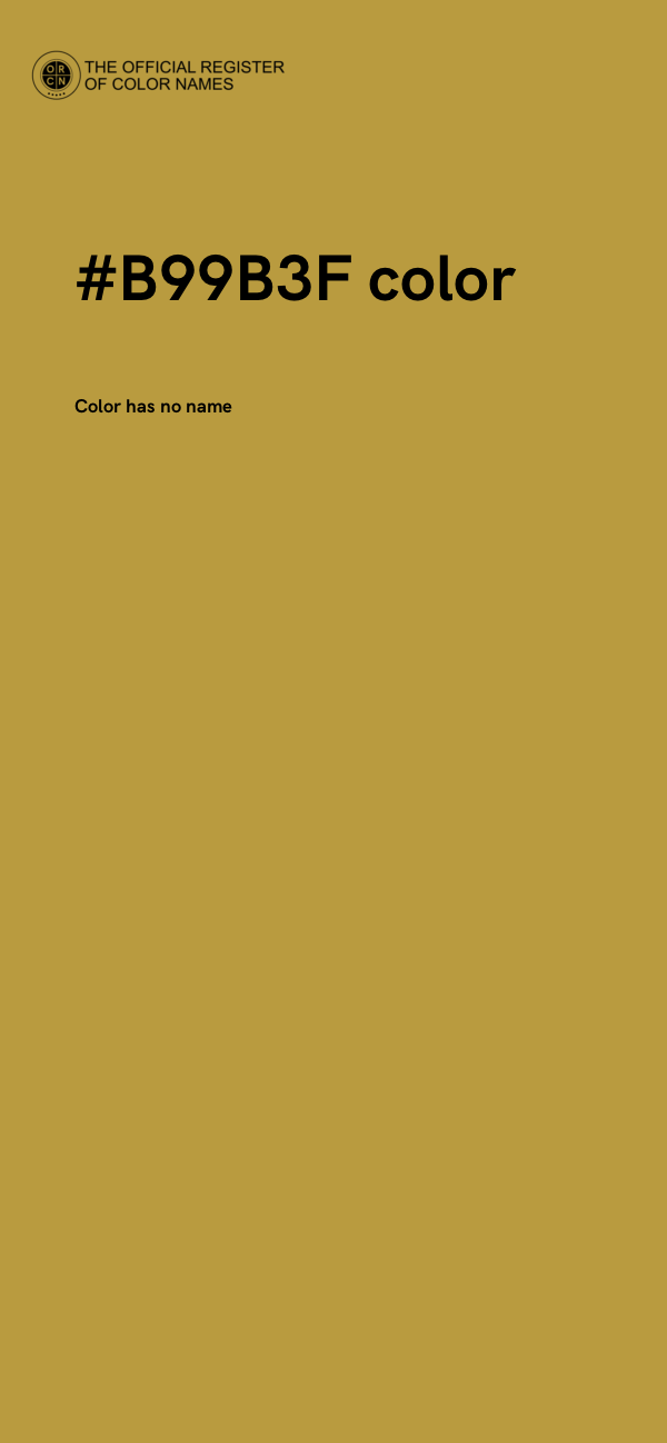 #B99B3F color image