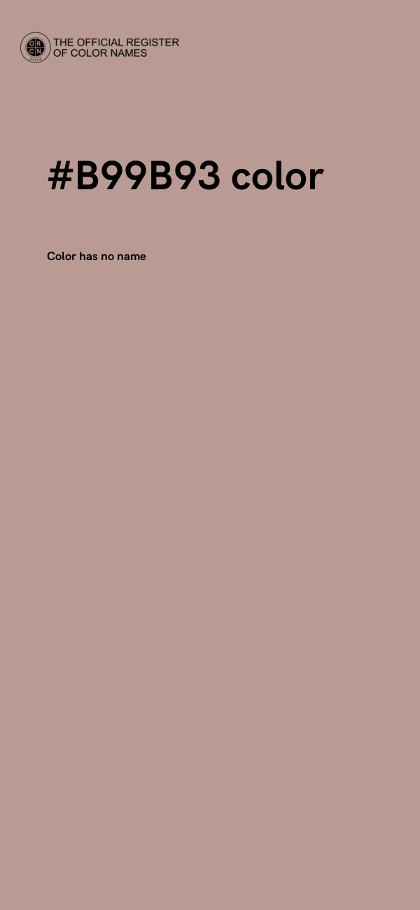 #B99B93 color image