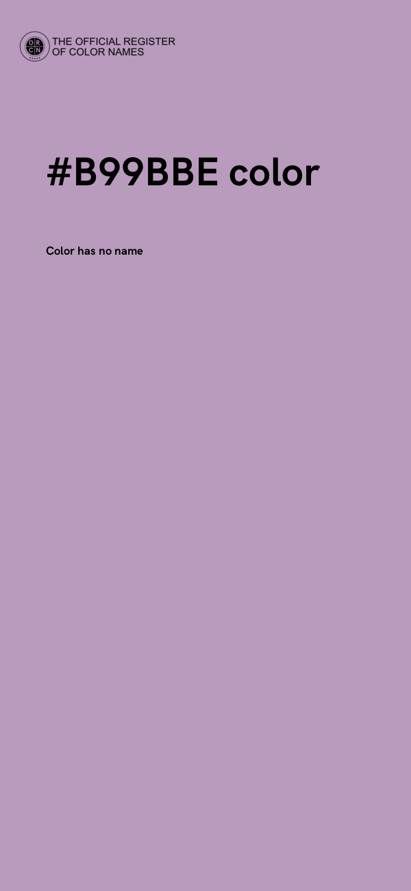 #B99BBE color image
