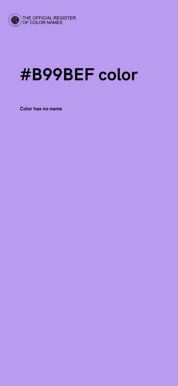 #B99BEF color image