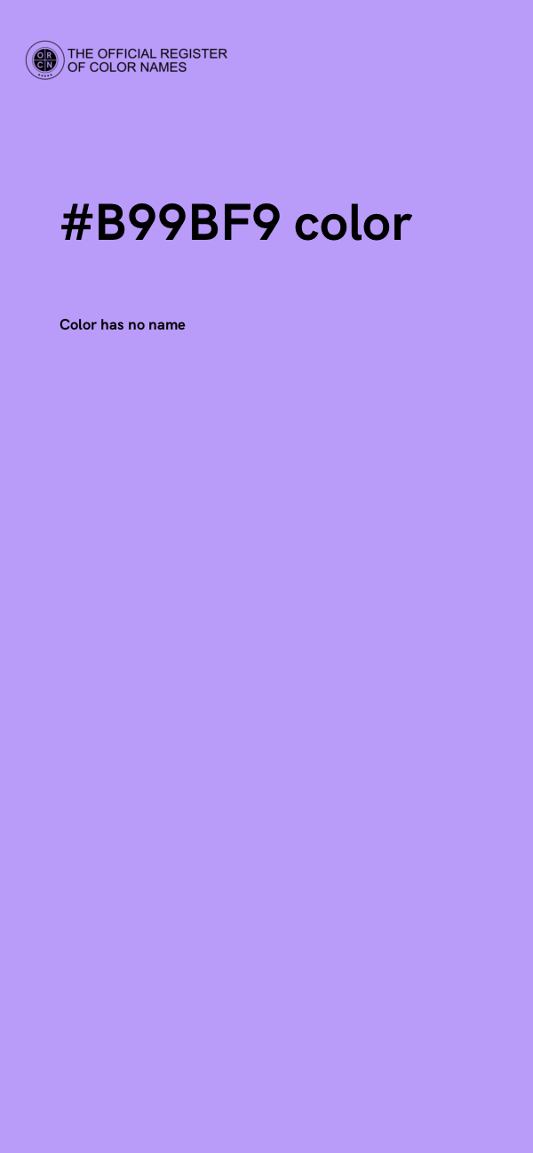 #B99BF9 color image
