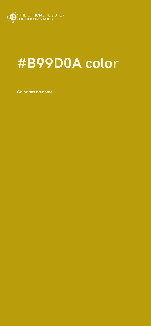 #B99D0A color image