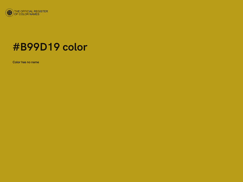 #B99D19 color image