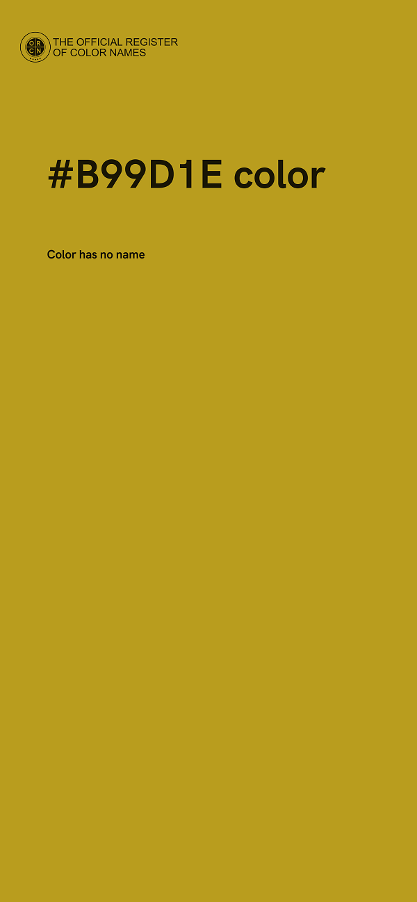 #B99D1E color image