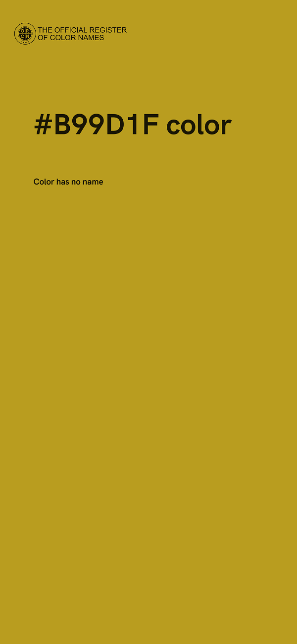 #B99D1F color image