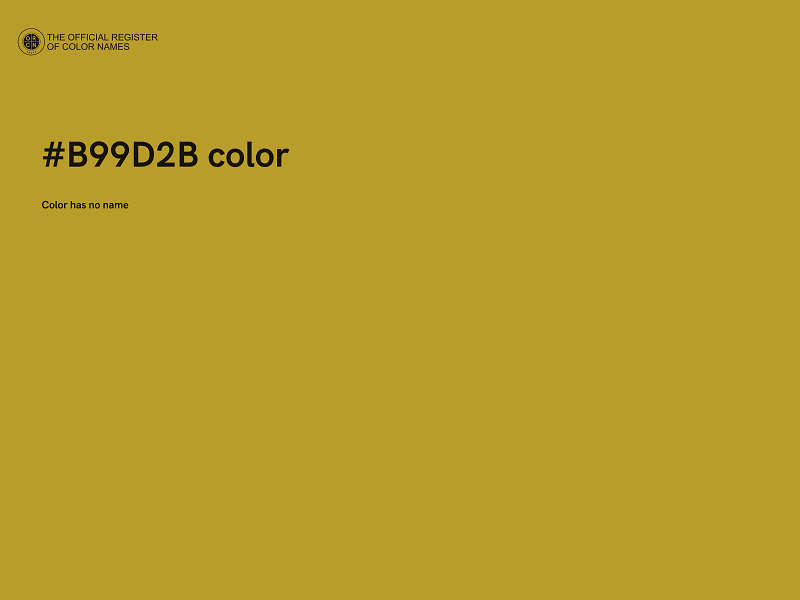#B99D2B color image