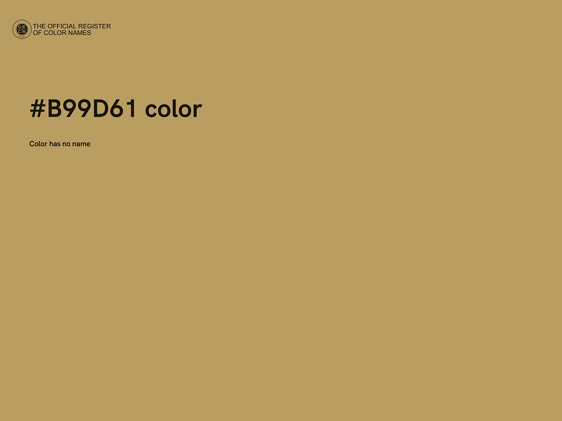 #B99D61 color image