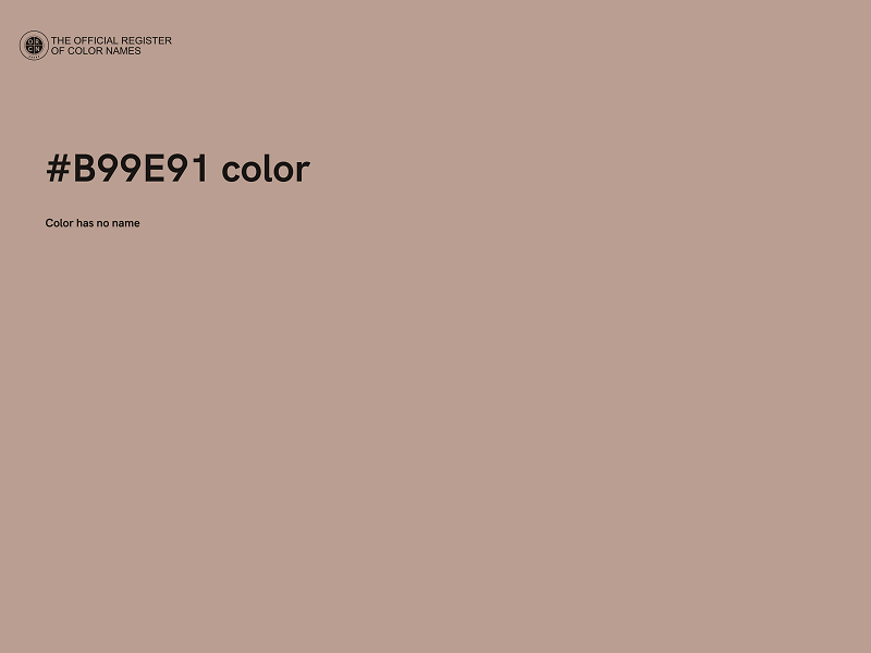 #B99E91 color image