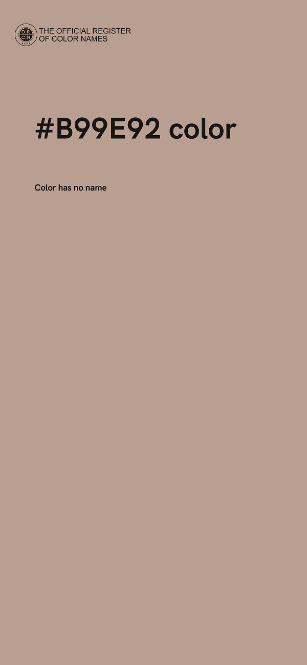 #B99E92 color image