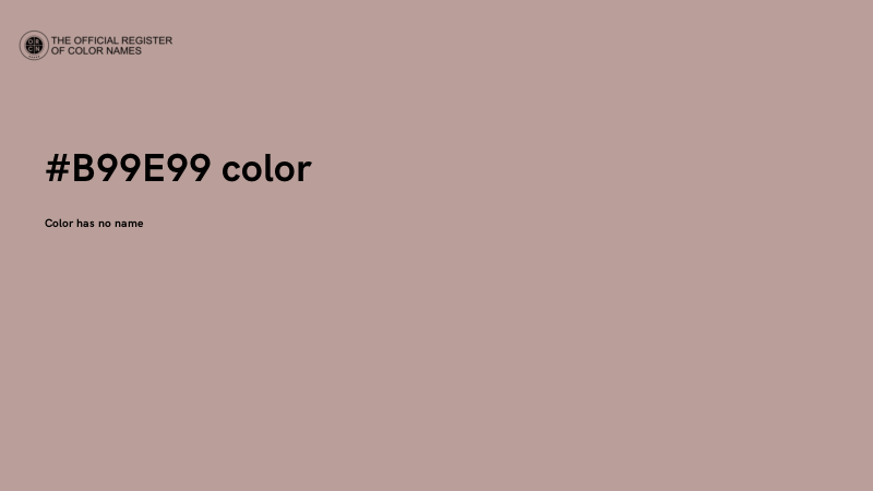 #B99E99 color image