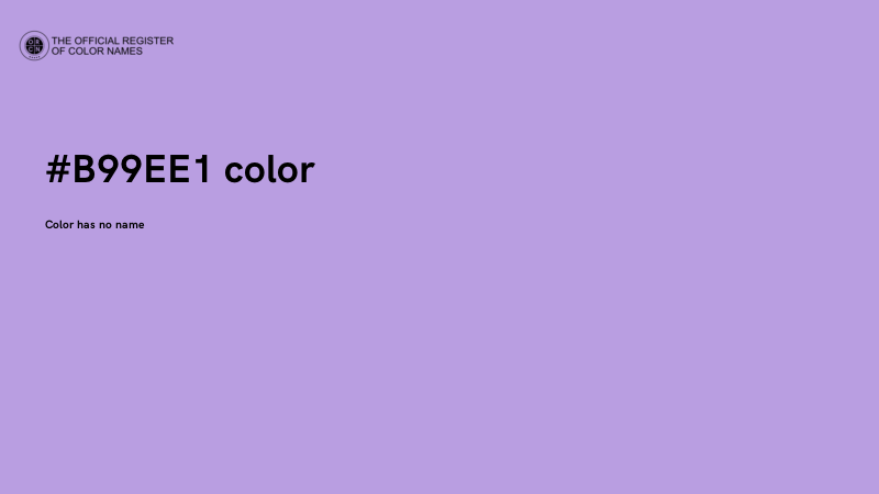 #B99EE1 color image