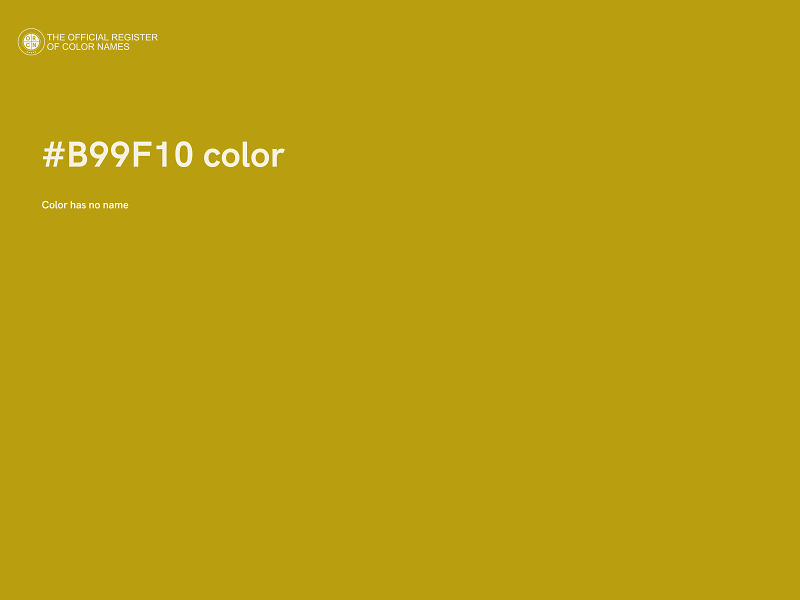 #B99F10 color image