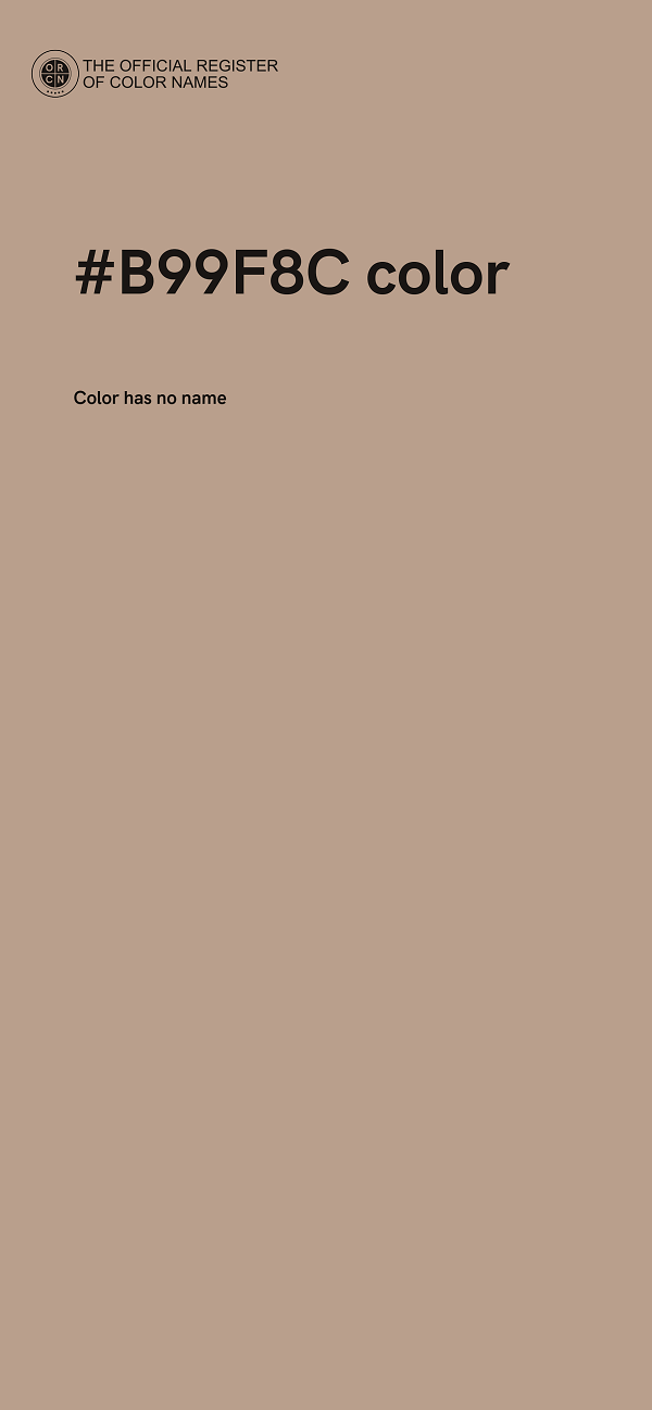 #B99F8C color image