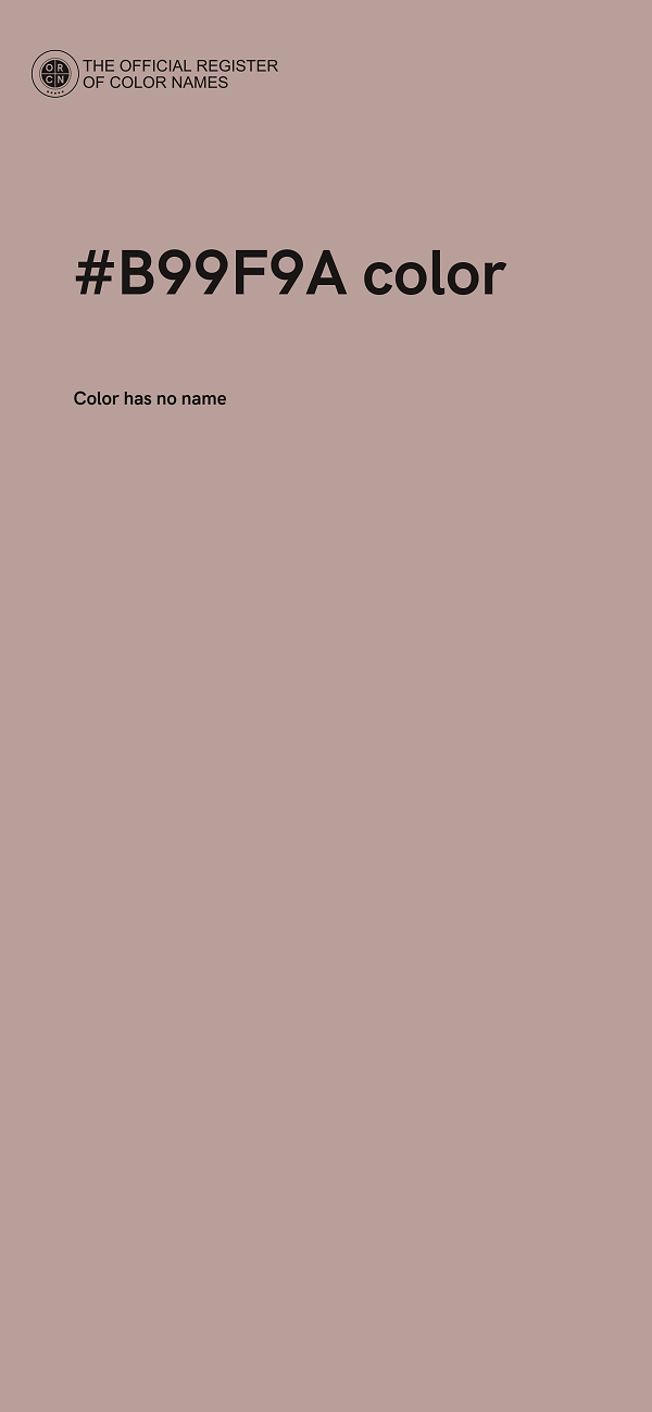 #B99F9A color image