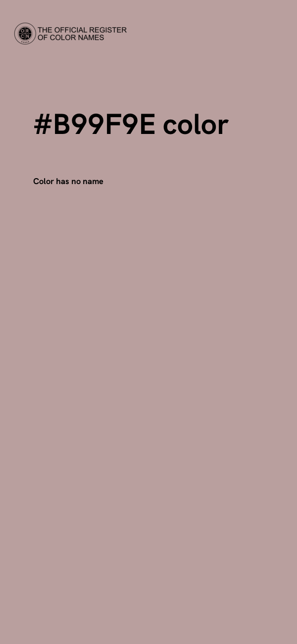 #B99F9E color image