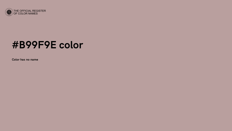 #B99F9E color image
