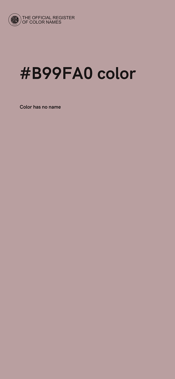 #B99FA0 color image