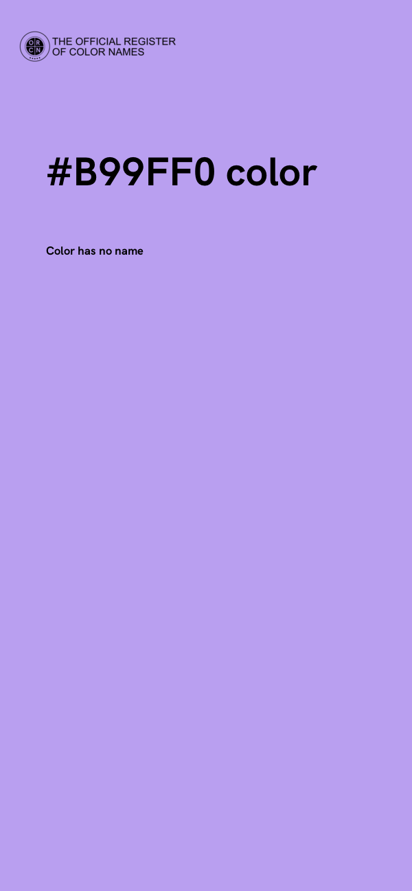 #B99FF0 color image