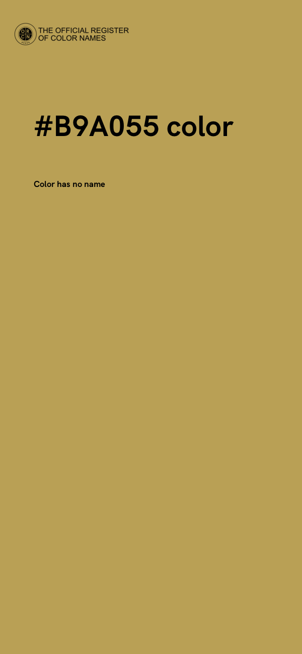 #B9A055 color image