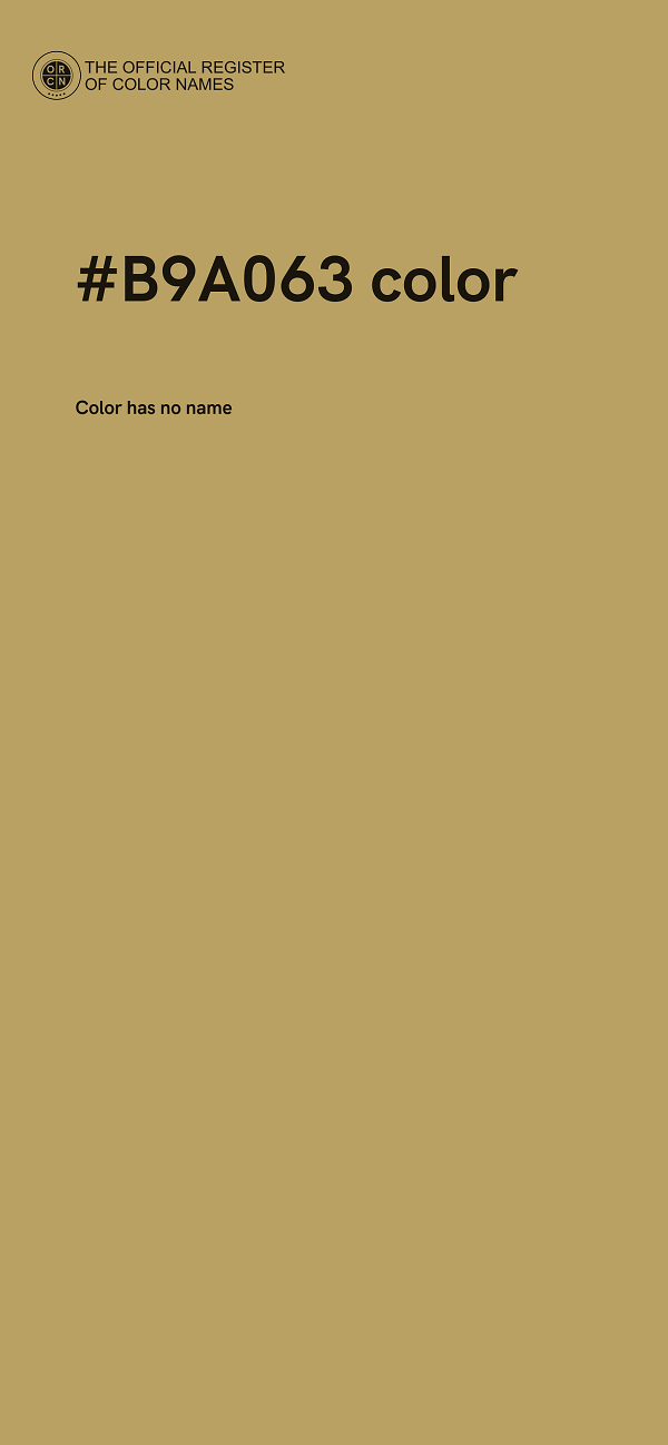 #B9A063 color image