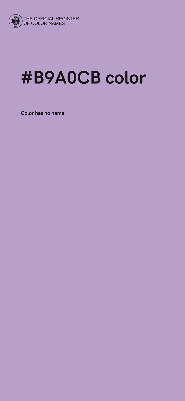 #B9A0CB color image