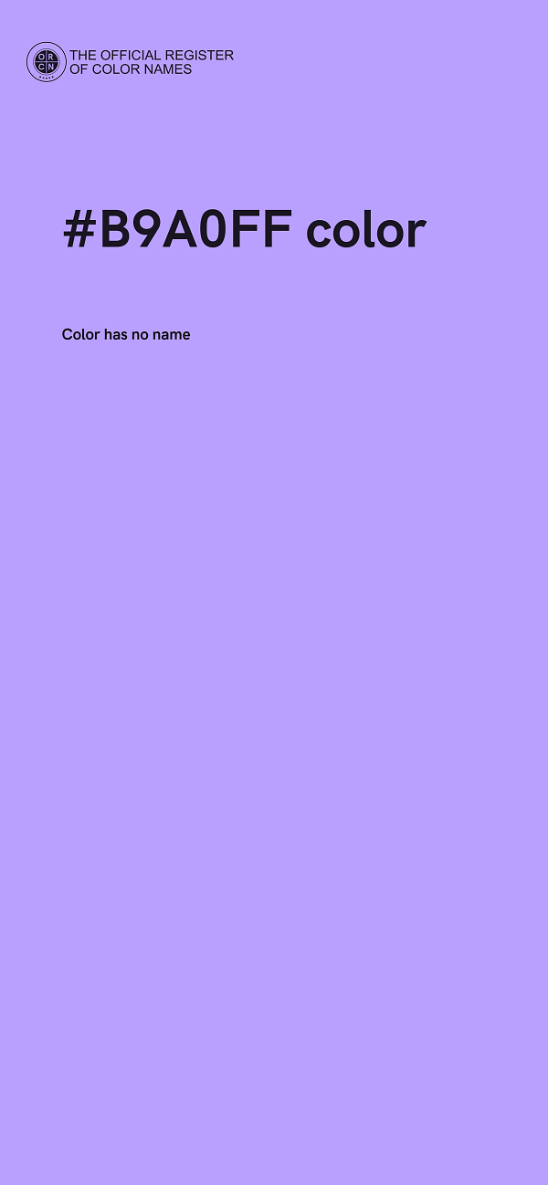 #B9A0FF color image