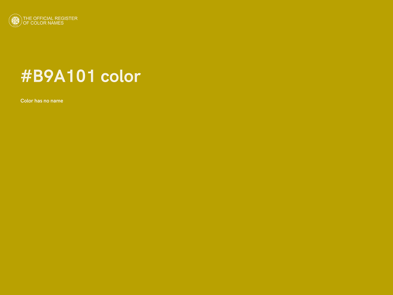 #B9A101 color image