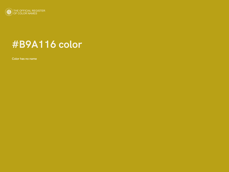 #B9A116 color image