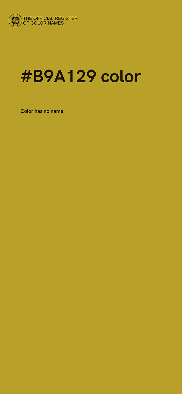 #B9A129 color image