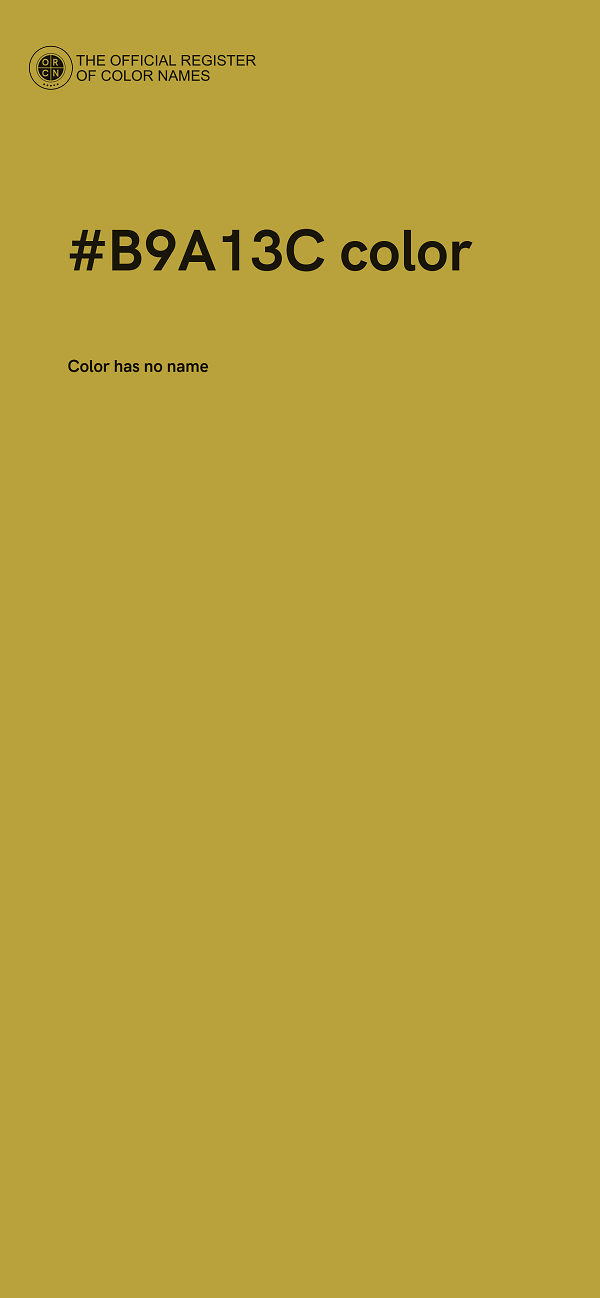 #B9A13C color image