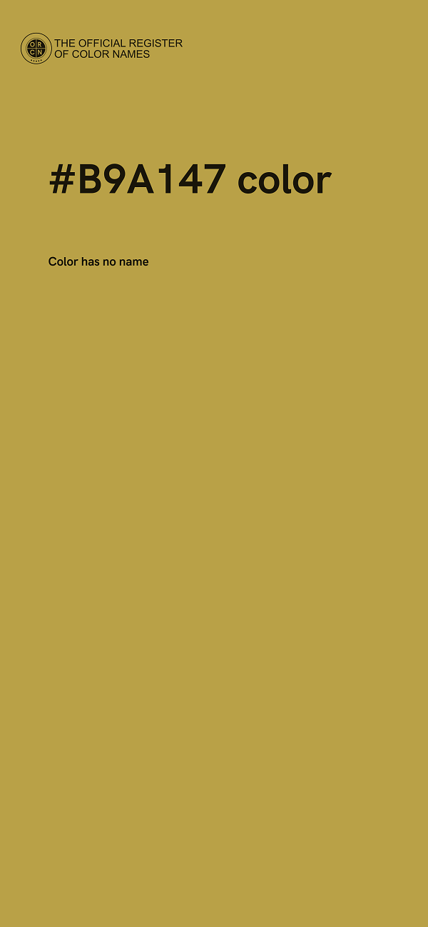 #B9A147 color image